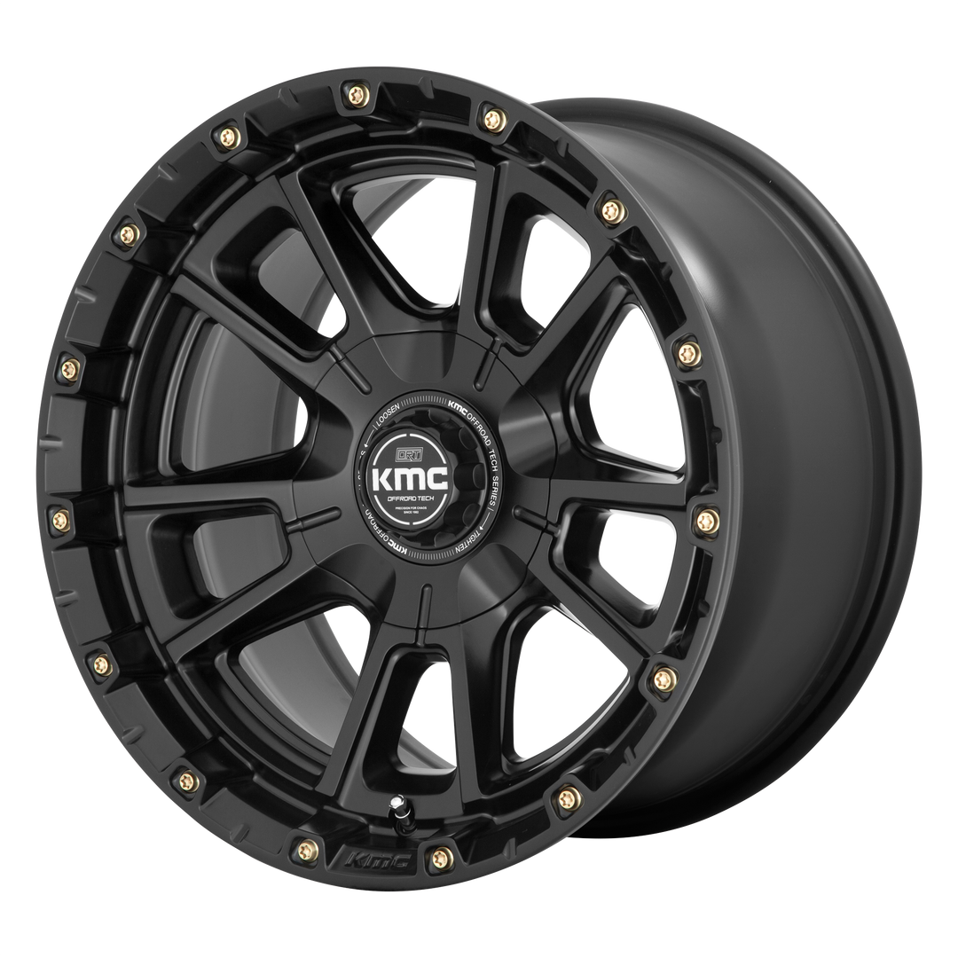 KMC WHEELS KM100 SYNC 17X9 5X127 / 5X139.7 0 78.1 SATIN BLACK