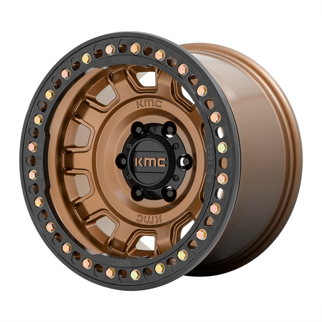 KMC WHEELS KM236 TANK BEADLOCK 17X9 6X139.7 -38 108 MATTE BRONZE