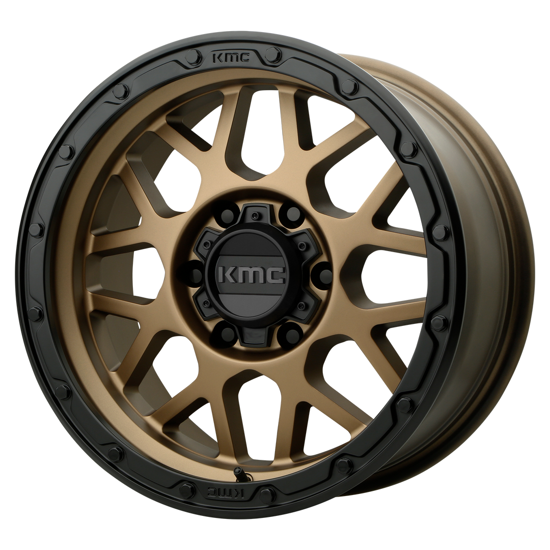 KMC WHEELS KM535 GRENADE OFF-ROAD 20X9 6X114.3 18 66.06 MATTE BRONZE MATTE BLACK LIP