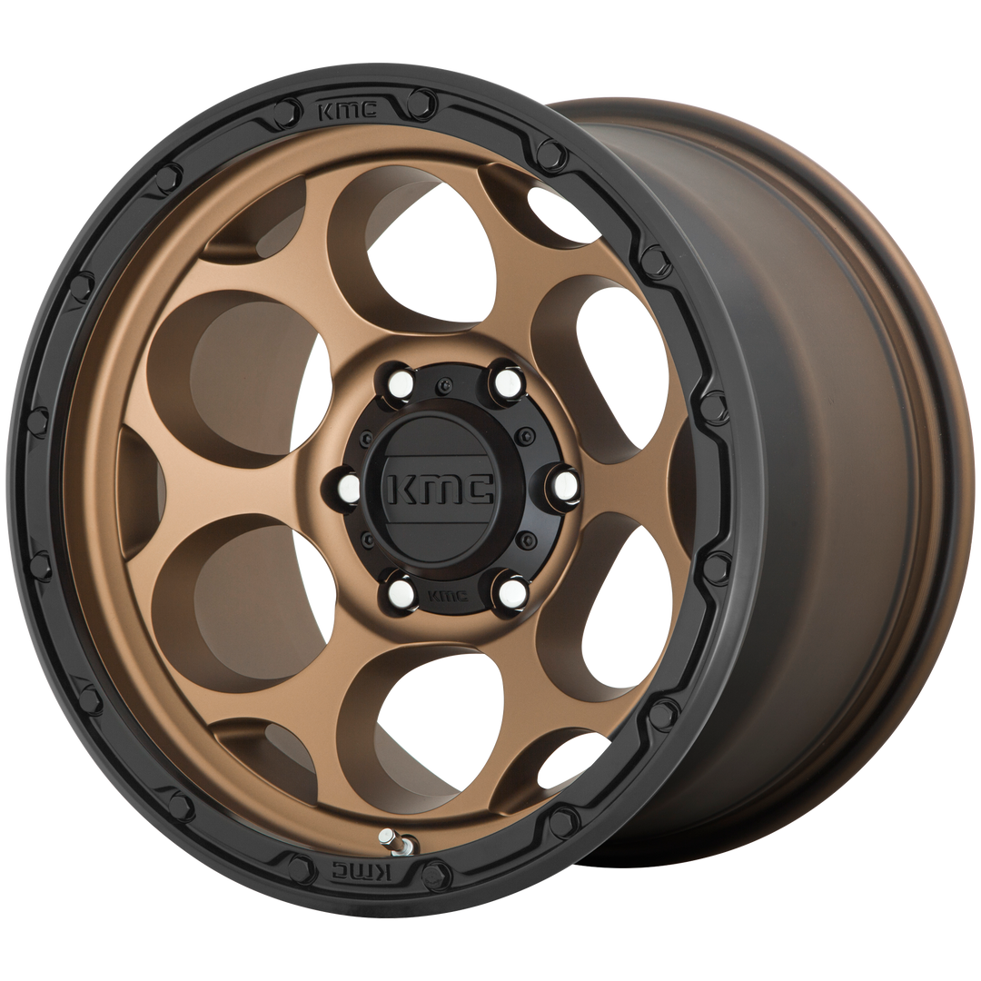 KMC WHEELS KM541 DIRTY HARRY 18X8.5 5X127 18 71.5 MATTE BRONZE WITH BLACK LIP