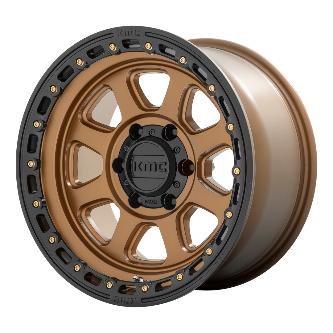 KMC WHEELS KM548 CHASE 20X9 6X135 18 87.1 MATTE BRONZE WITH BLACK LIP ...