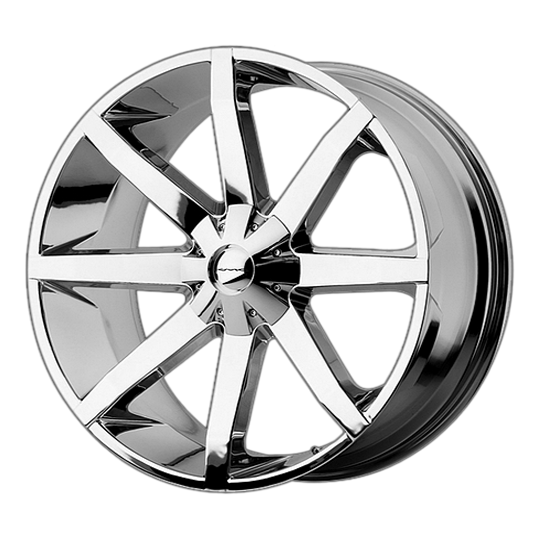 KMC WHEELS KM651 SLIDE 20X8.5 6X135 / 6X139.7 10 106.1 CHROME