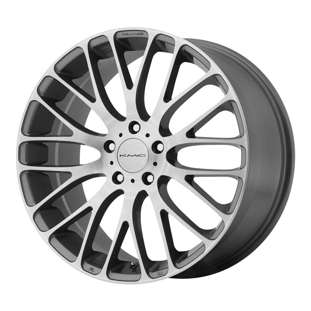 KMC Km693 Maze 20x8.5 5x108 40 72.56 Pearl Gray W/ Brushed Face