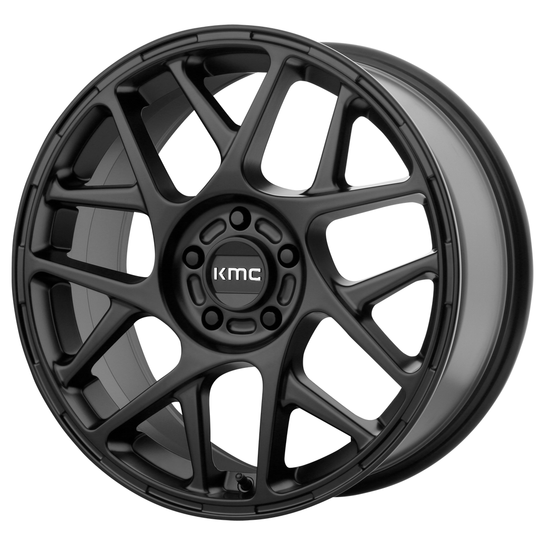 KMC WHEELS KM708 BULLY 17X8 5X120 38 74.1 SATIN BLACK