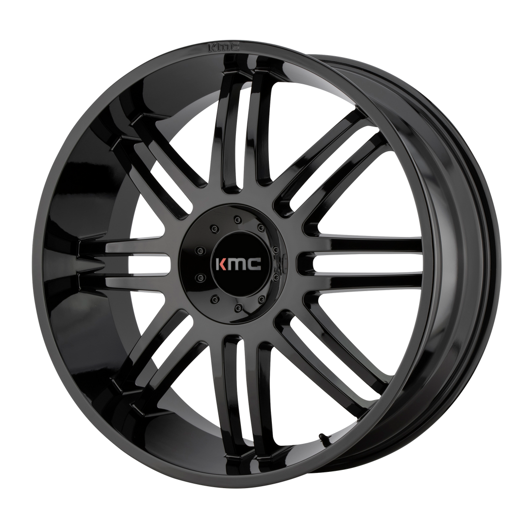 KMC WHEELS KM714 REGULATOR 22X9.5 5X114.3 / 5X120 30 74.1 GLOSS BLACK