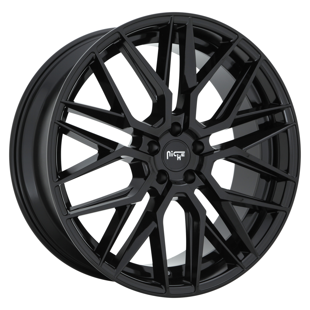 NICHE 1PC M224 GAMMA 18X8 5X114.3 40 72.56 GLOSS BLACK