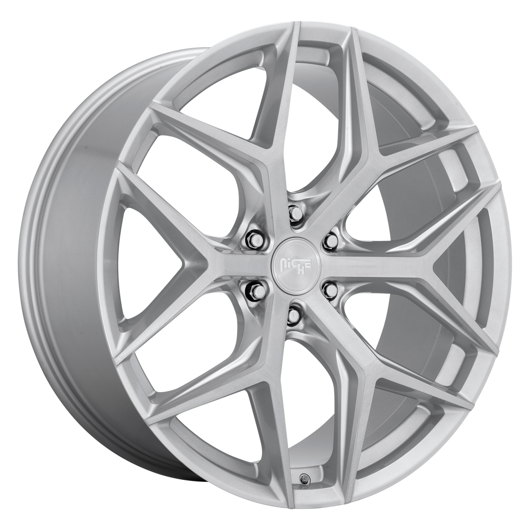 NICHE 1PC M233 VICE SUV 24X10 6X135 30 87.1 GLOSS SILVER BRUSHED