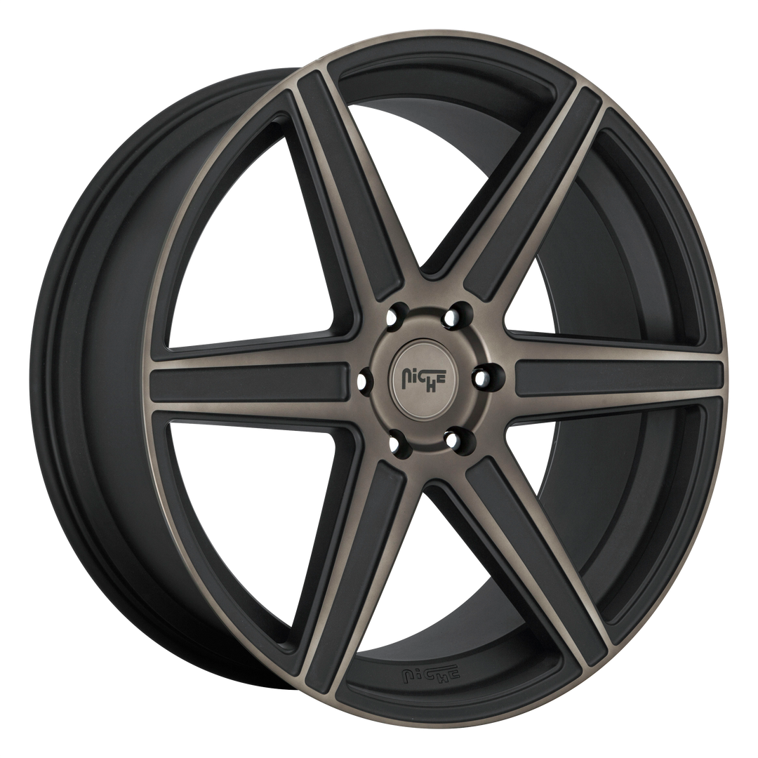 NICHE 1PC M236 CARINA 20X10.5 5X114.3 40 72.56 MATTE MACHINED DOUBLE DARK TINT