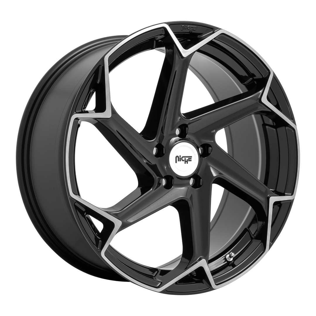 NICHE 1PC M255 FLASH 20X10.5 5X114.3 40 72.56 GLOSS BLACK BRUSHED