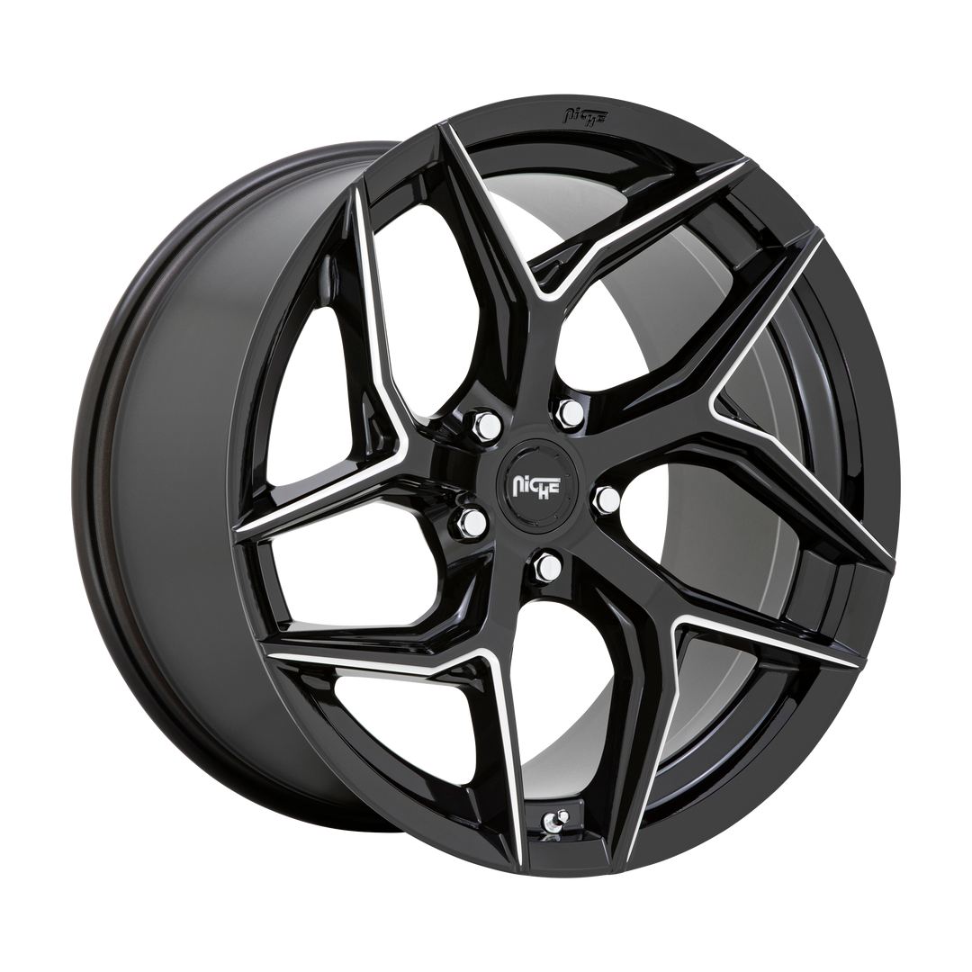 NICHE 1PC M266 TORSION 20X10.5 5X114.3 40 72.56 GLOSS BLACK MILLED