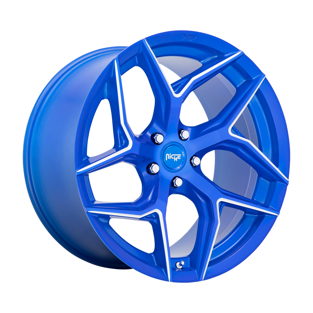 NICHE 1PC M268 TORSIONI 20X10.5 5X114.3 40 72.56 ANODIZED BLUE MILLED