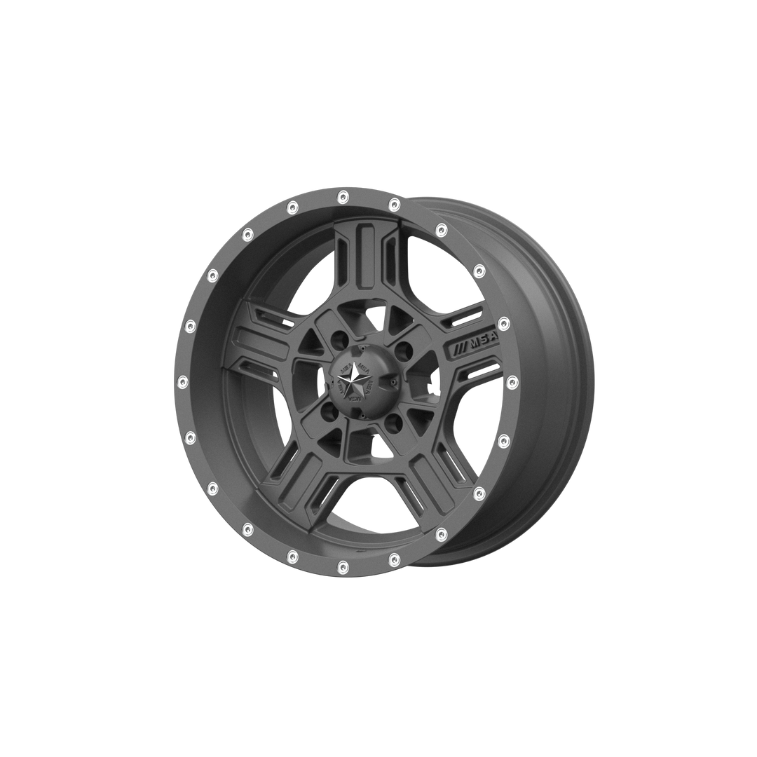 MSA Offroad Wheels M32 Axe 14x7 4x137 0 112.1 Matte Gray