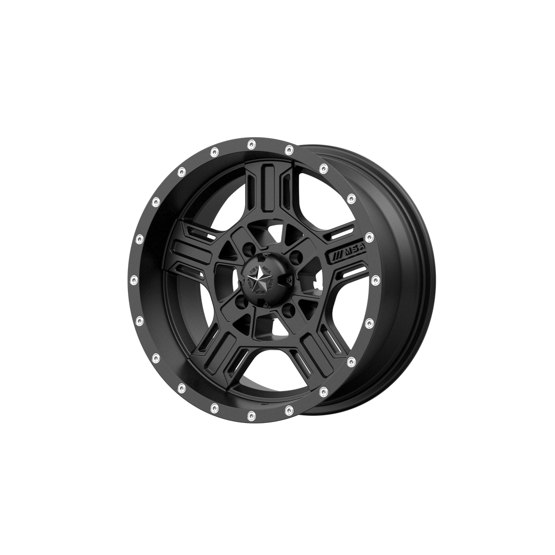 MSA Offroad Wheels M32 Axe 14x7 4x137 0 112.1 Satin Black