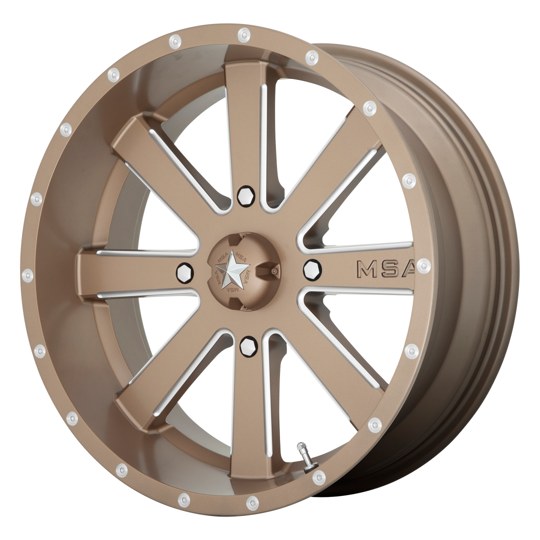 MSA Offroad Wheels M34 Flash 22x7 4x156 0 132 Bronze Milled