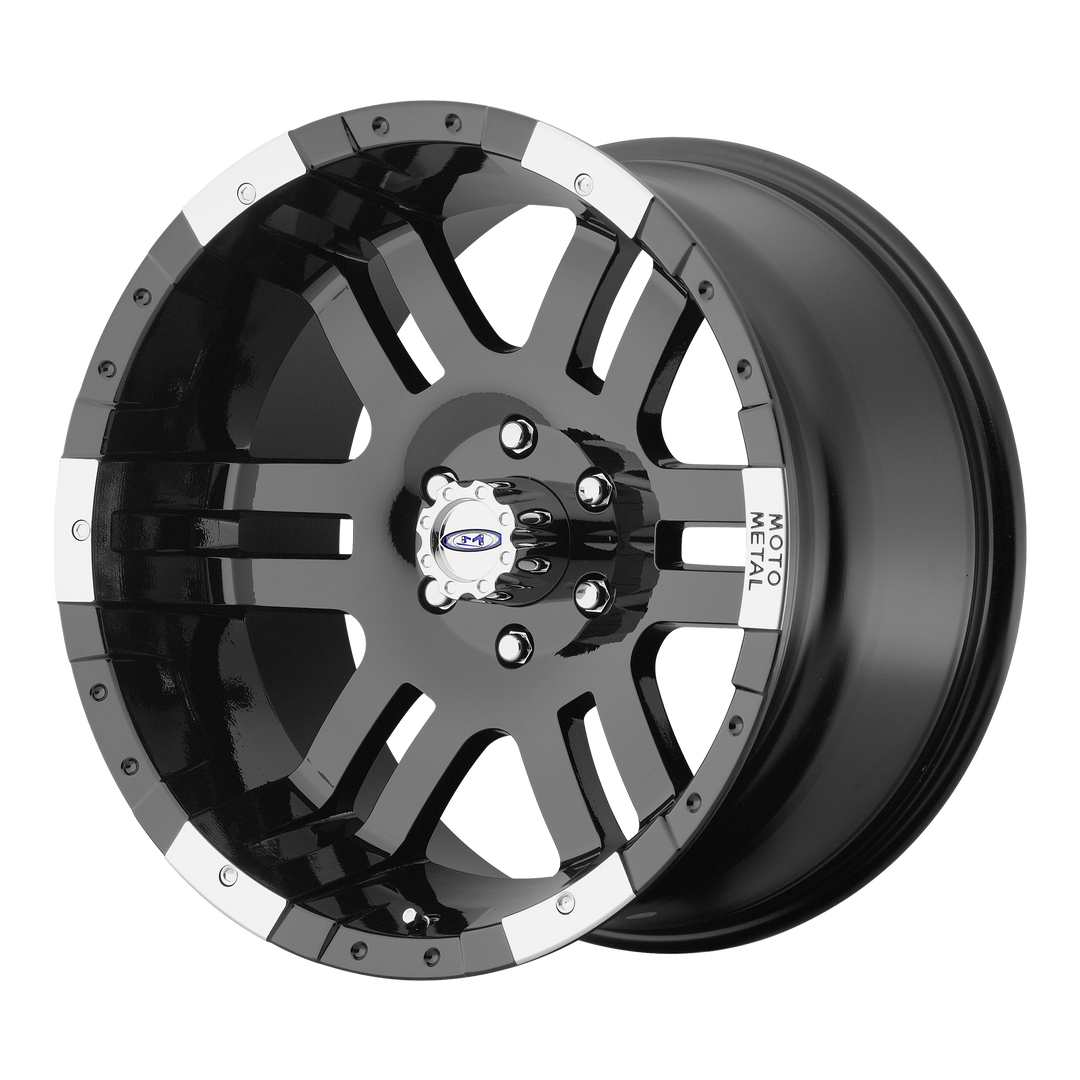 MOTO METAL MO951 17X9 5X114.3 -12 72.56 GLOSS BLACK MACHINED