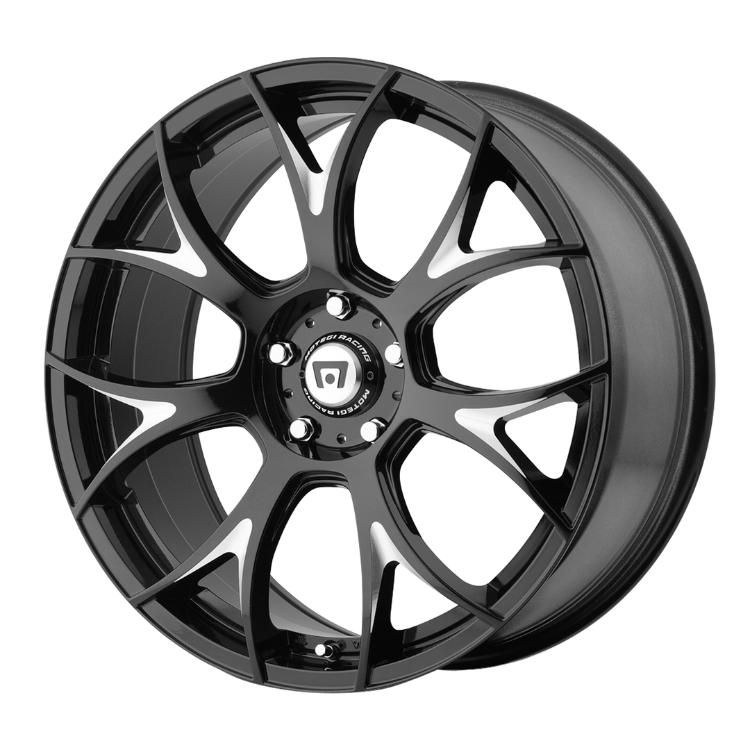 MOTEGI MR126 20X10 5X114.3 38 72.56 GLOSS BLACK WITH MILLED ACCENTS