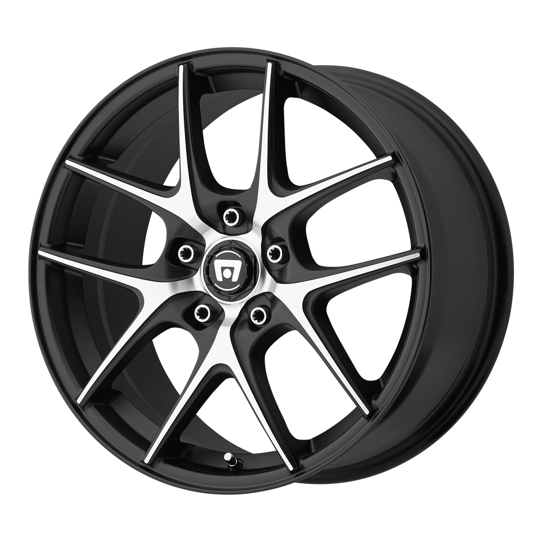 Motegi Mr128 17x7.5 5x120 45 74.1 Satin Blackwith Machined Face And Register