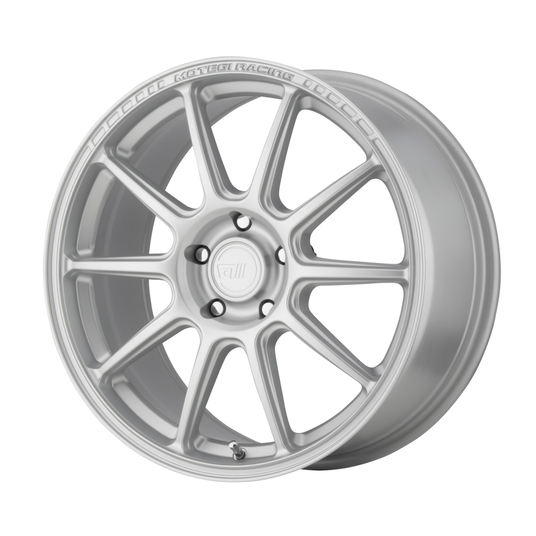 MOTEGI MR140 SS10 18X8.5 5X114.3 35 72.56 HYPER SILVER