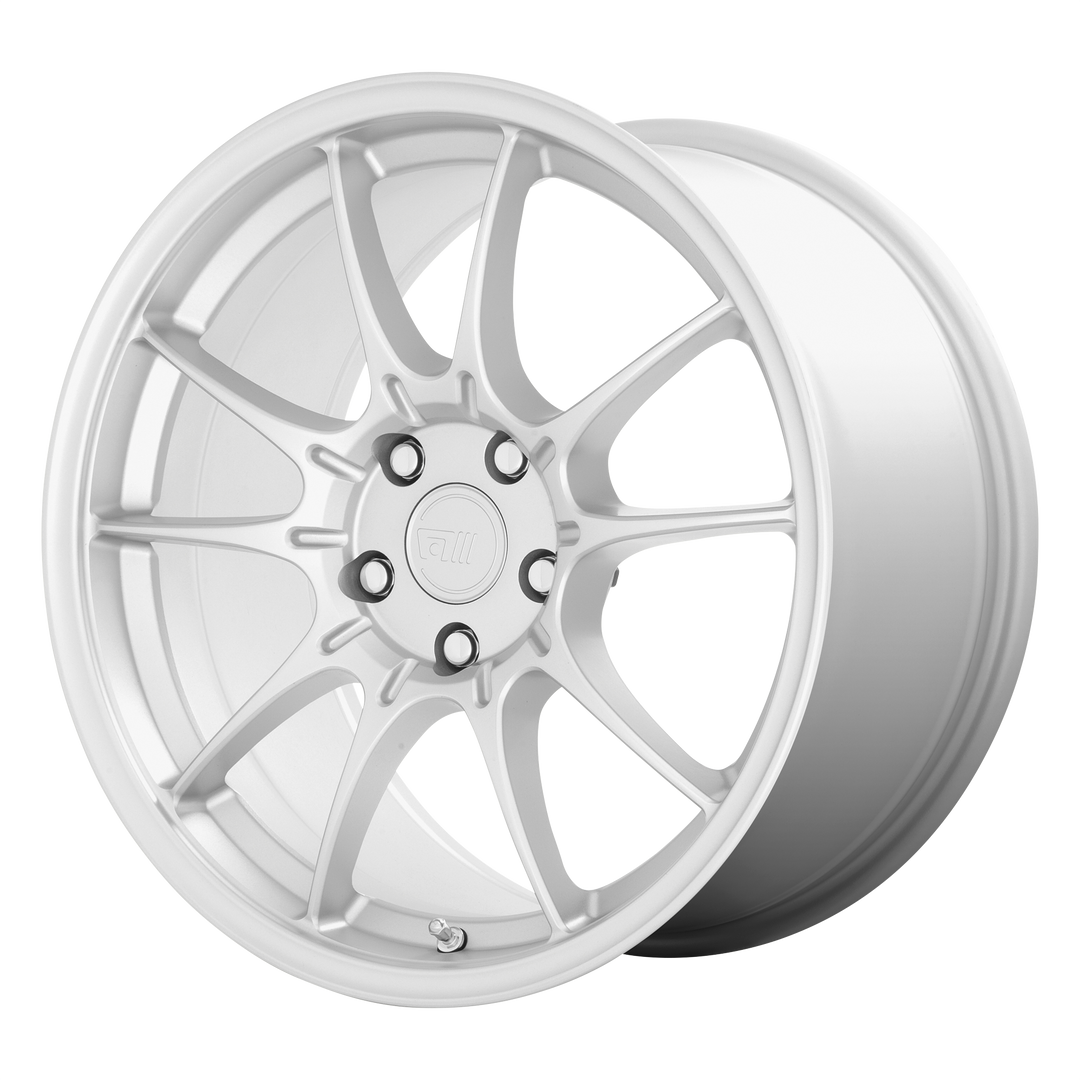 MOTEGI MR152 SS5 18X8.5 5X114.3 45 72.56 HYPER SILVER