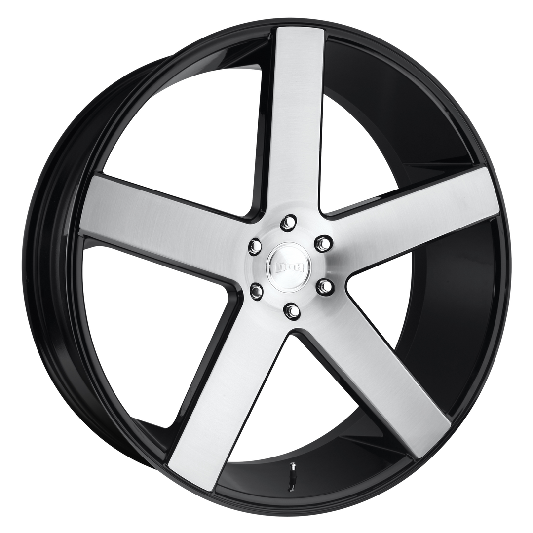 DUB 1PC S217 BALLER 22X9.5 6X139.7 19 106.1 GLOSS BLACK BRUSHED