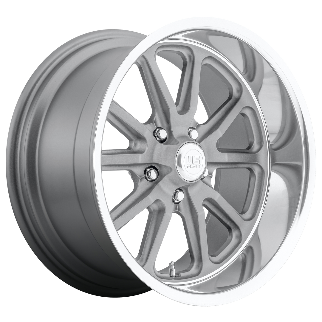 US MAG 1PC U111 RAMBLER 22X11 5X127 18 78.1 MATTE GUN METAL MACHINED