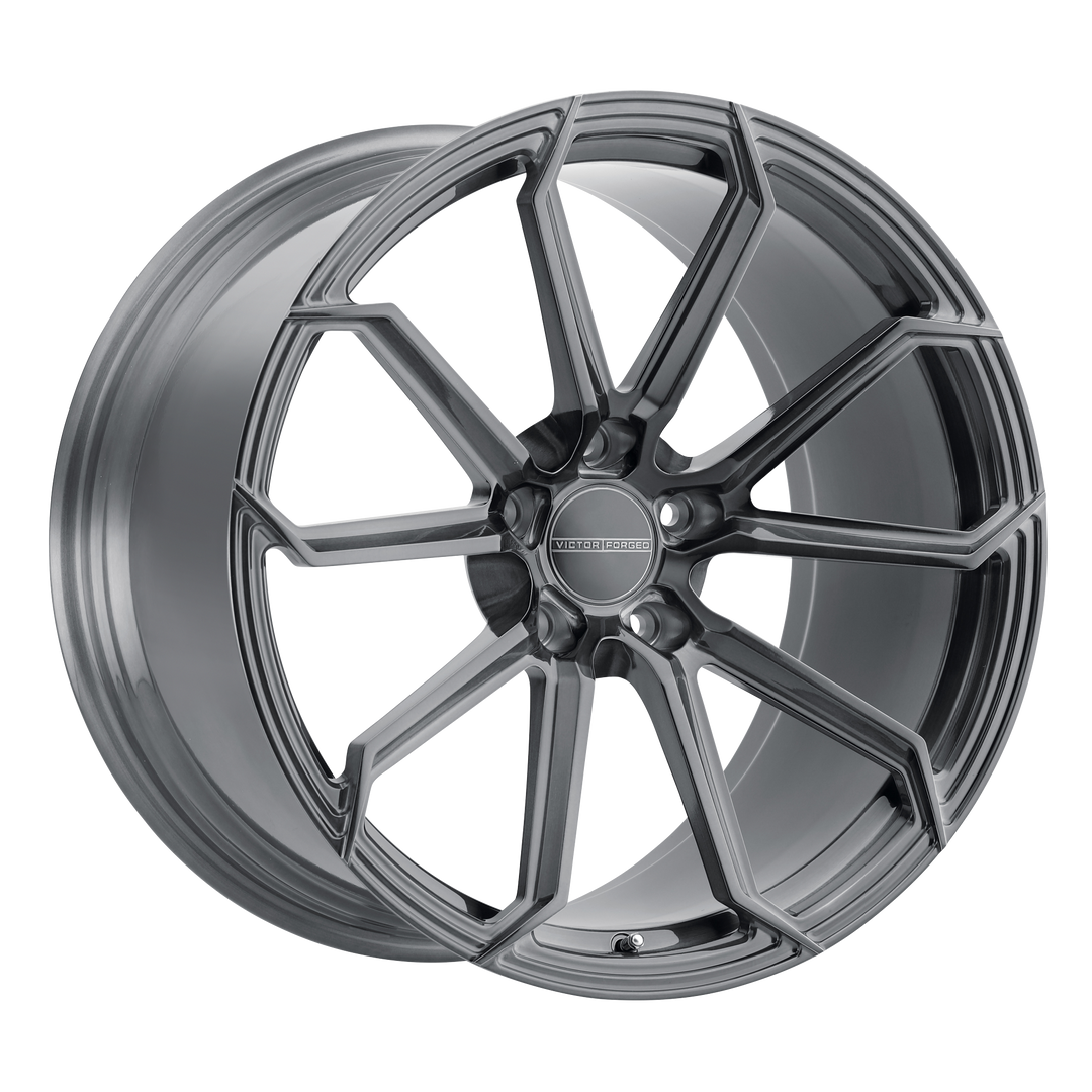 VICTOR EQUIPMENT FOX FORGED 20X11.5 5X130 52 71.5 BRUSHED GUNMETAL