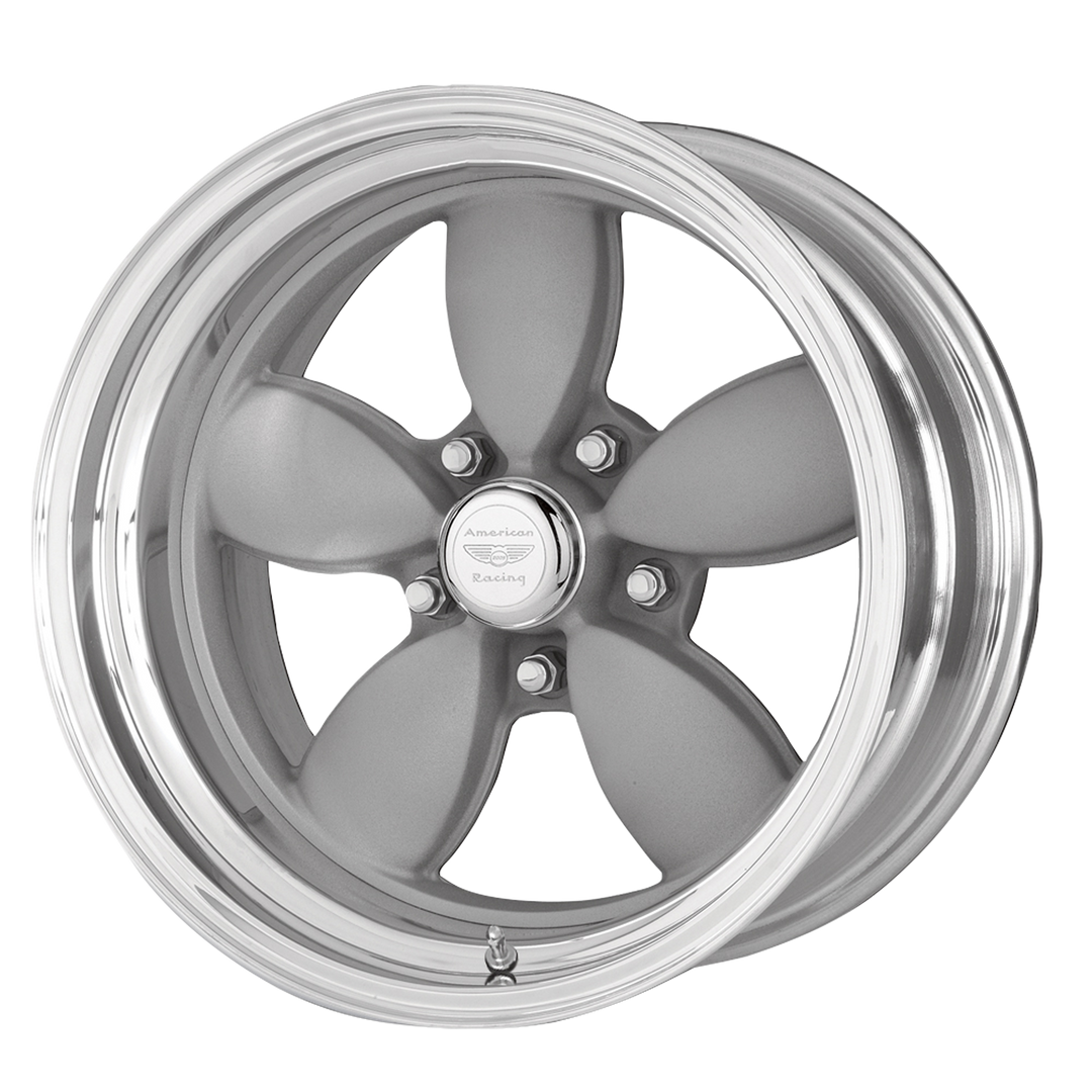 AMERICAN RACING VINTAGE VN402 CLASSIC 200S 15X7 5X114.3 -6 83.06 TWO-PIECE VINTAGE SILVER CENTER POLISHED BARREL