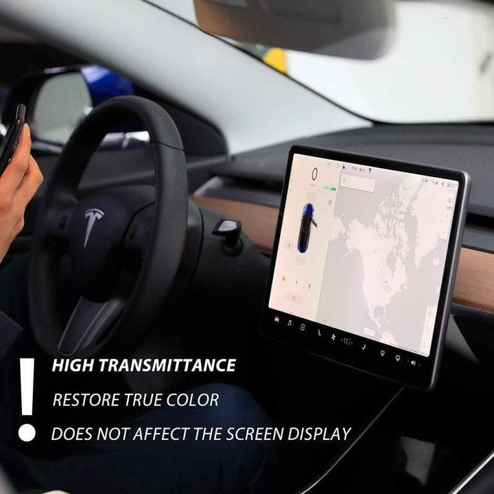 Tempered Glass Screen Protector | Tesla Model 3 & Y- CARBONE PRESTIGE
