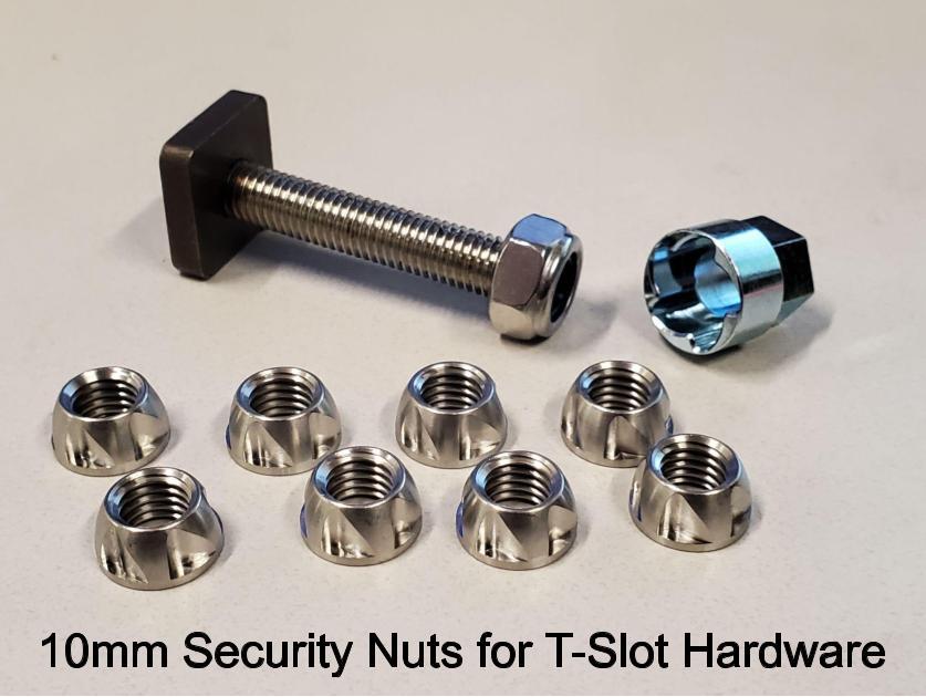 Tuff Stuff Overland Security Nuts, 10mm