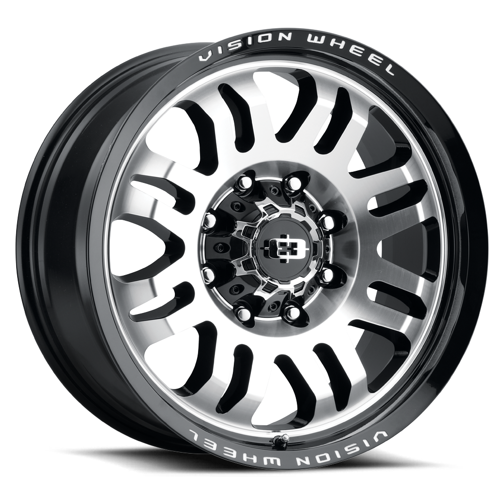 Vision Wheel 409 Inferno 17x9 6x139.7 12 110 Gloss Black Machined Face