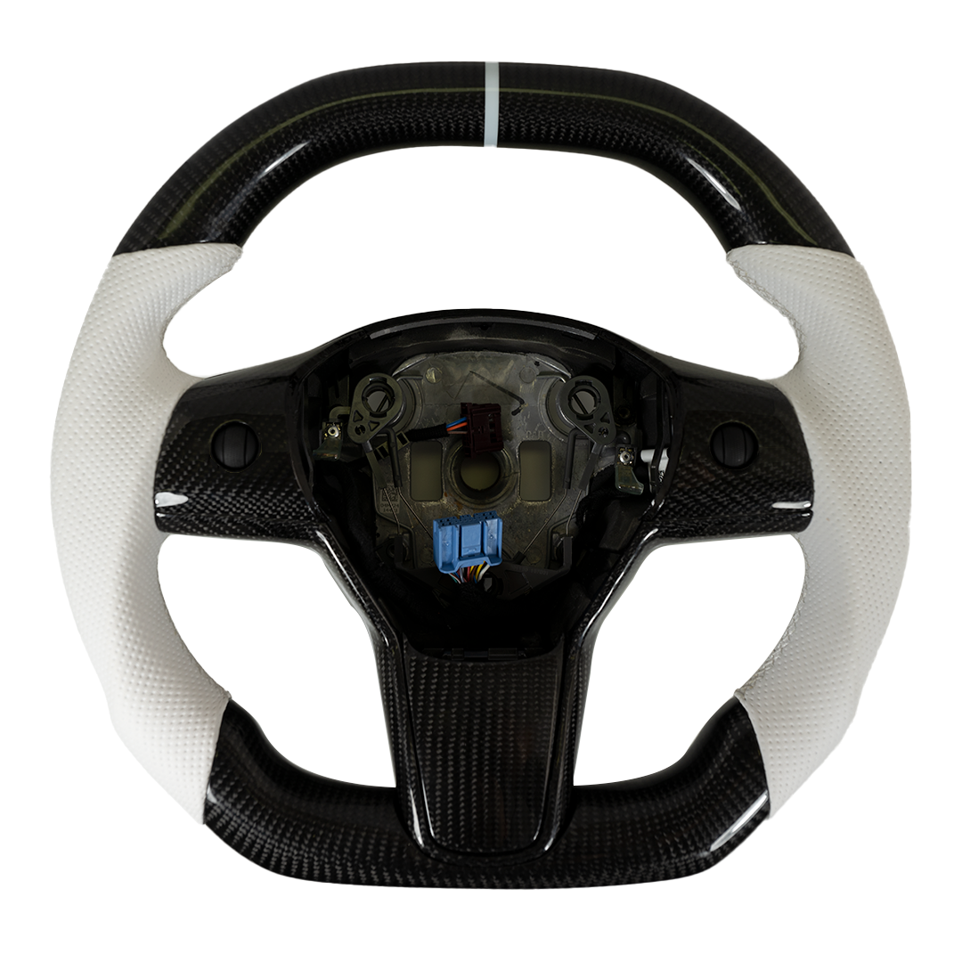 Custom Steering Wheel | Model 3 & Y - CARBONE PRESTIGE